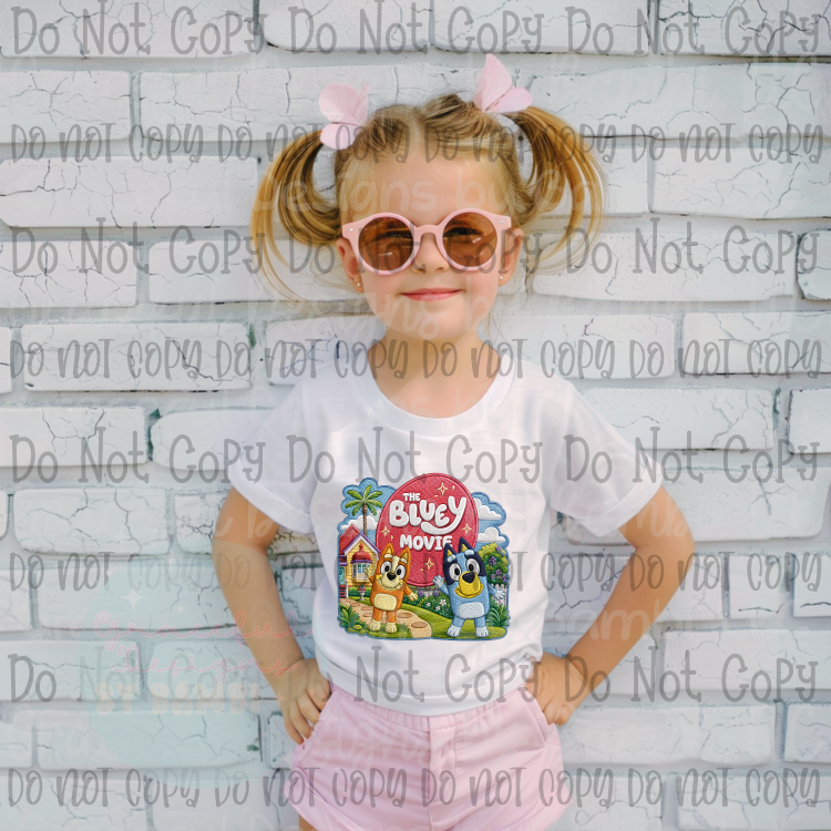 Faux Embroidery Bluey Movie