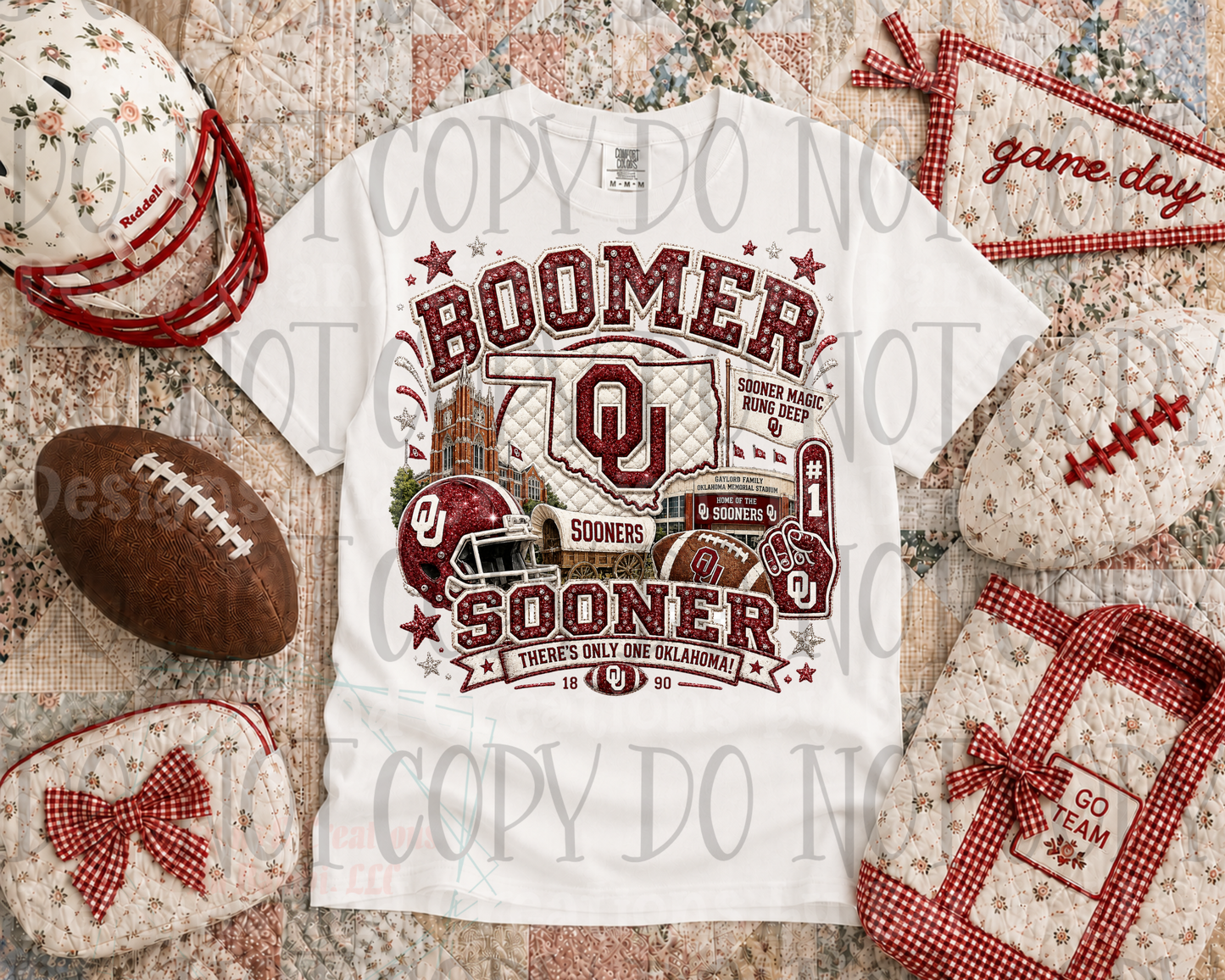 Faux Embroidery Boomer Sooner