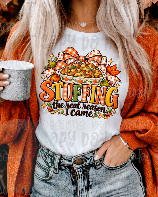 Faux Embroidery Festive Stuffing Thanksgiving