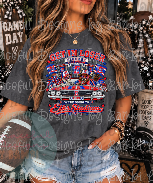 Faux Embroidery Get in Loser Elkhart Elks