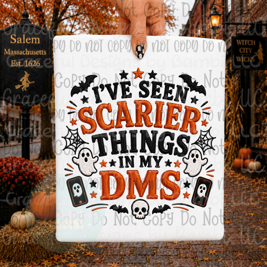 Faux Embroidery I've Seen Scarier Things