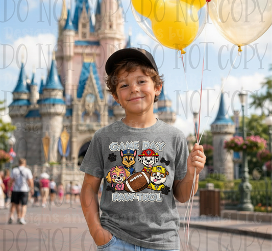 Faux Embroidery Paw Patrol Game Day