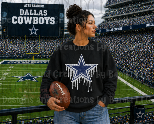 Faux Gems Dallas Cowboys Logo