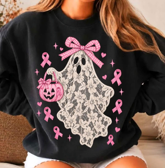 Faux Lace Halloween BC Ghost