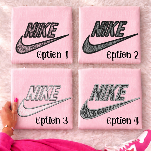 Faux Lace Nike with Faux Embroidery Outline Version 4