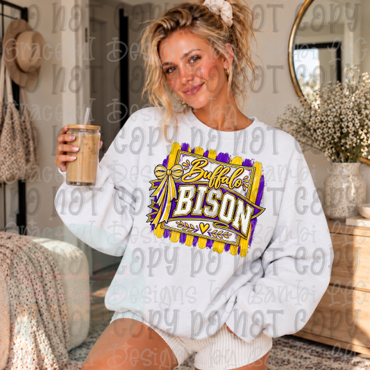 Faux Puff Buffalo Bison