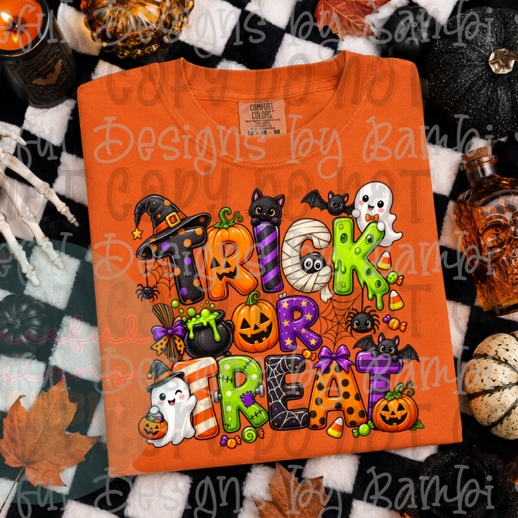 Faux Puff Trick or Treat Multipatterns