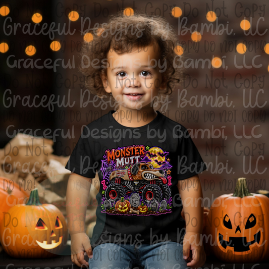 Faux Sequin/Embroidery Monster Mutt Truck