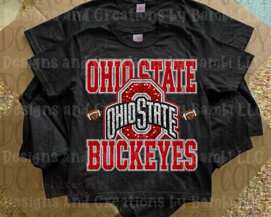Faux Sequin Ohio State