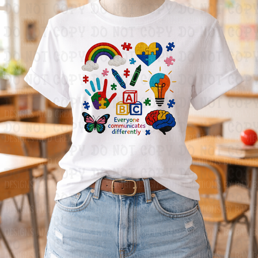 Faux Yarn ABC Autism