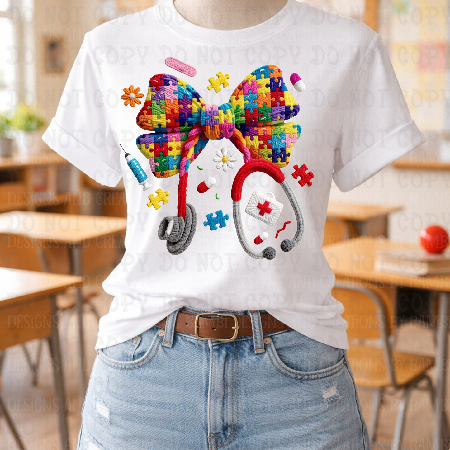 Faux Yarn Autism Stethoscope