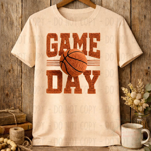 Faux Yarn Basketball Game Day