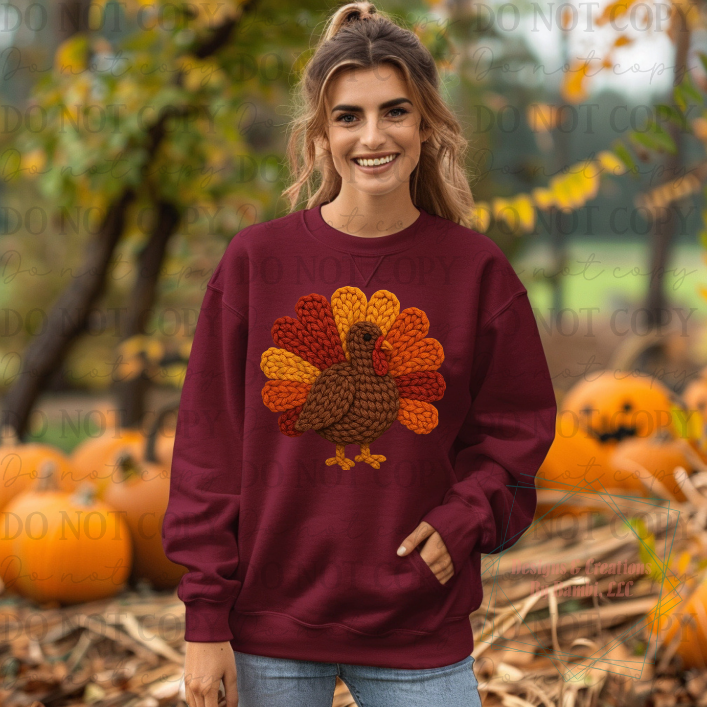 Faux Yarn Fall Colors Turkey