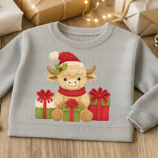 Faux Yarn Highland Cow Version 1