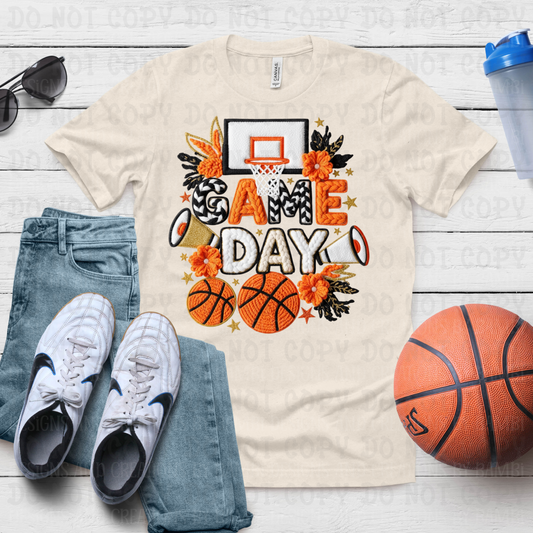 Faux Yarn Multi Pattern Game Day with Goal