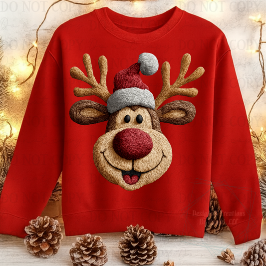 Faux Yarn Reindeer 1