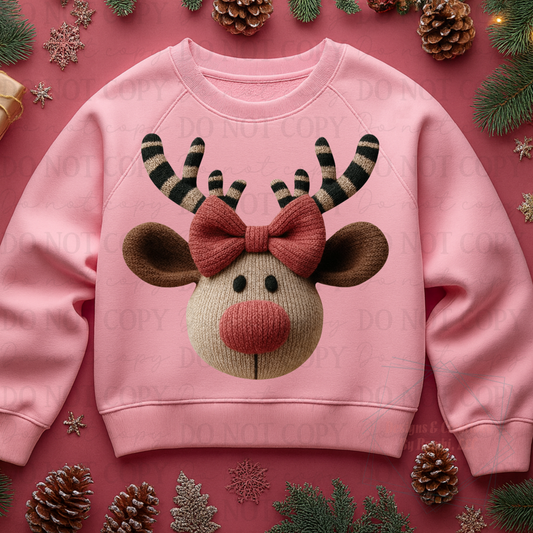Faux Yarn Reindeer 11