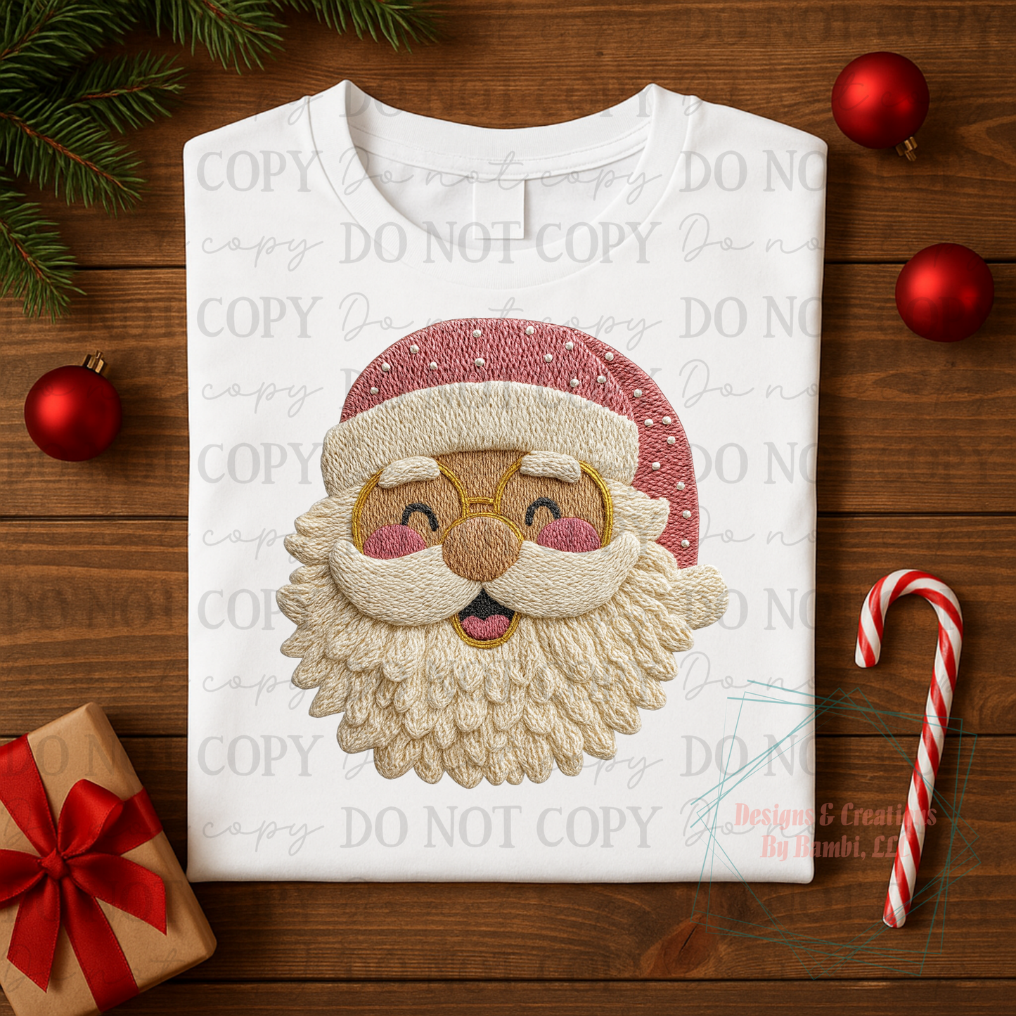Faux Yarn Santa 10