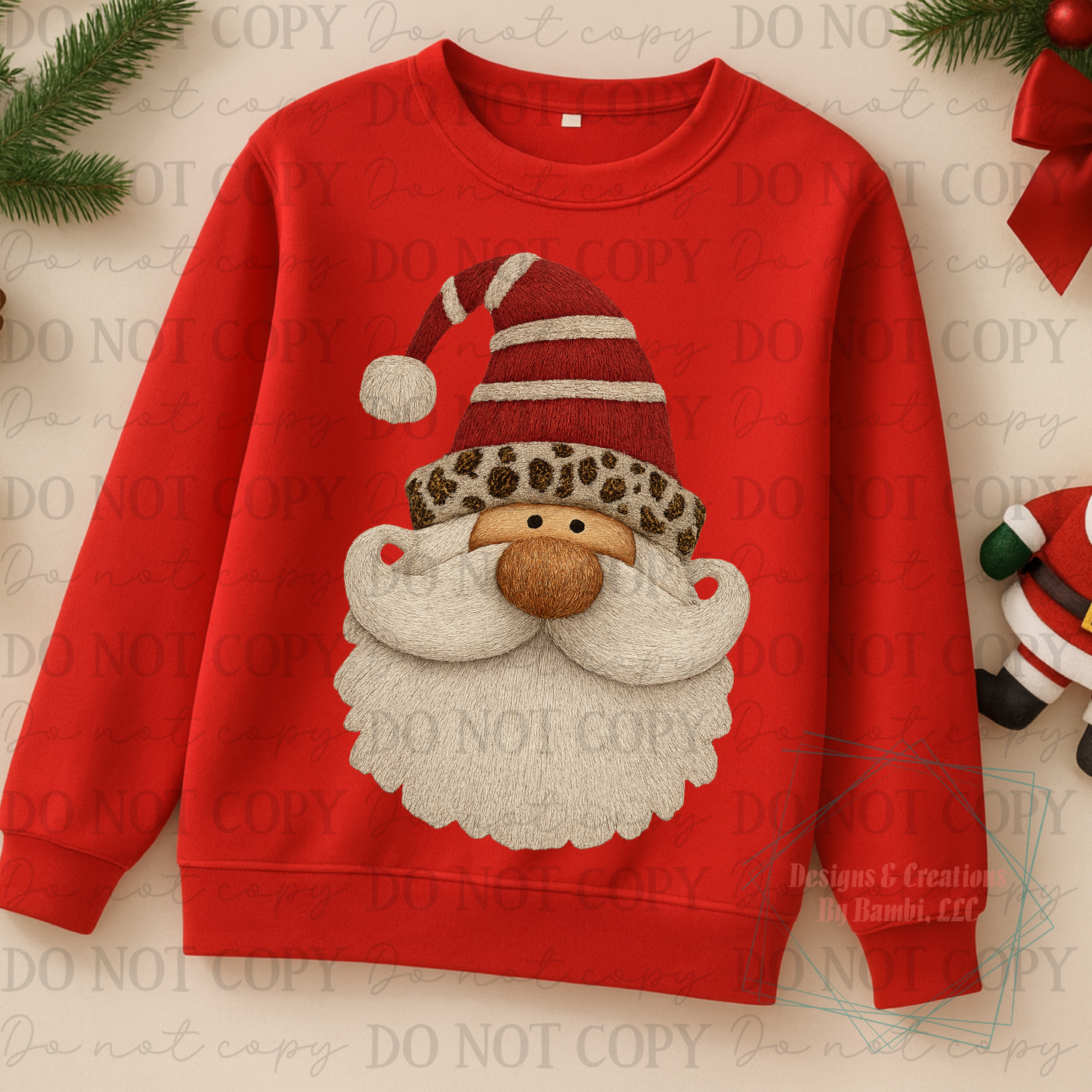 Faux Yarn Santa Faces Collab Bundle Collection