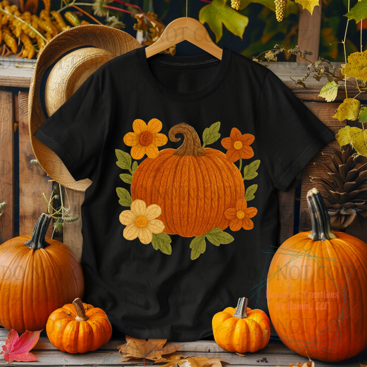 Faux Yarn Fall Pumpkin Bundle Collection