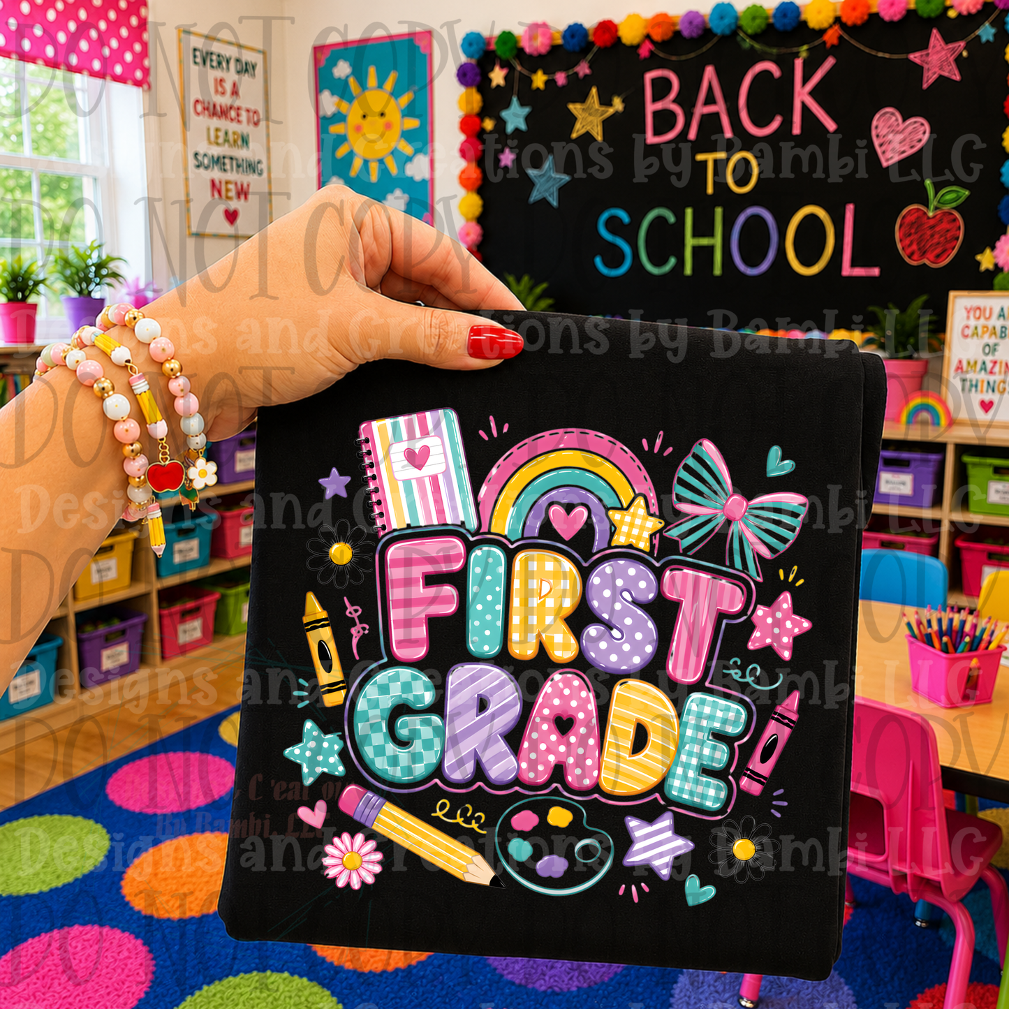 Pastel Bubble Font School Grade Collection