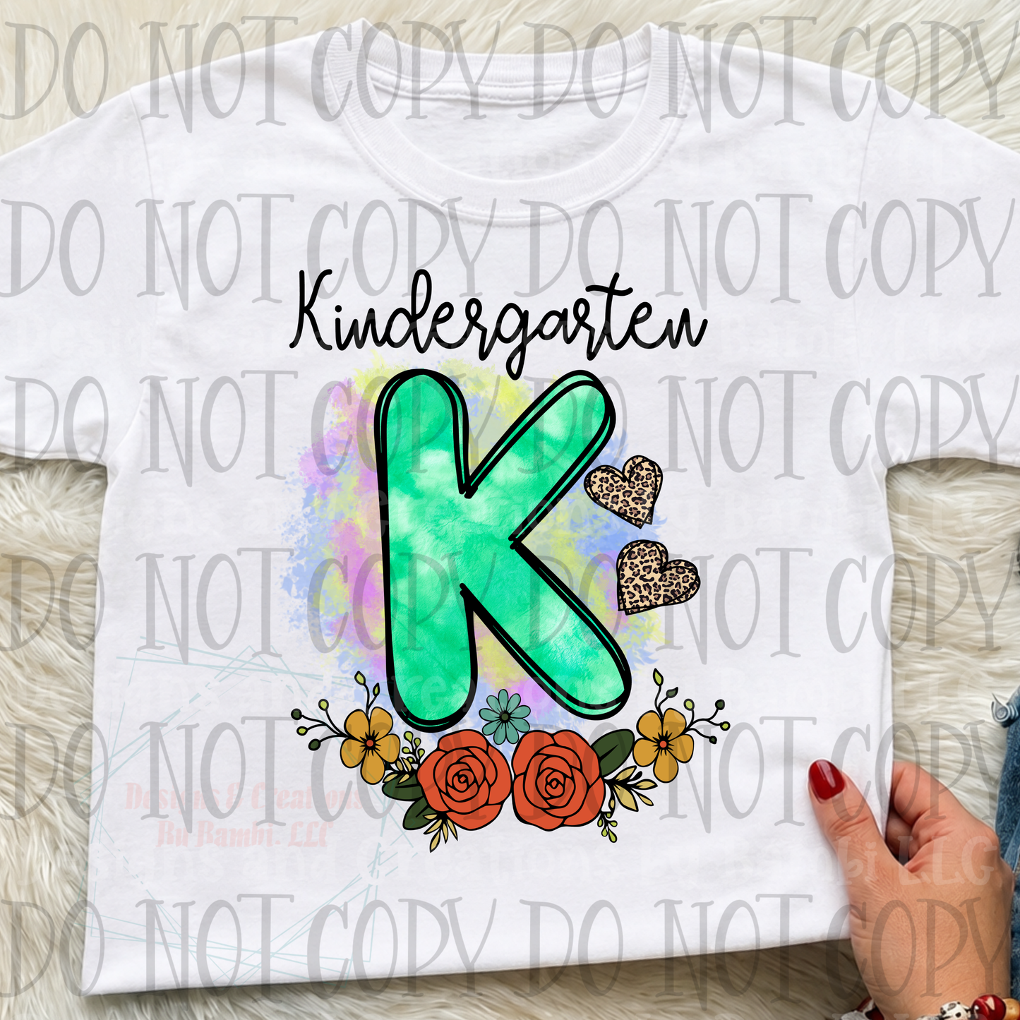 Floral K for Kindergarten