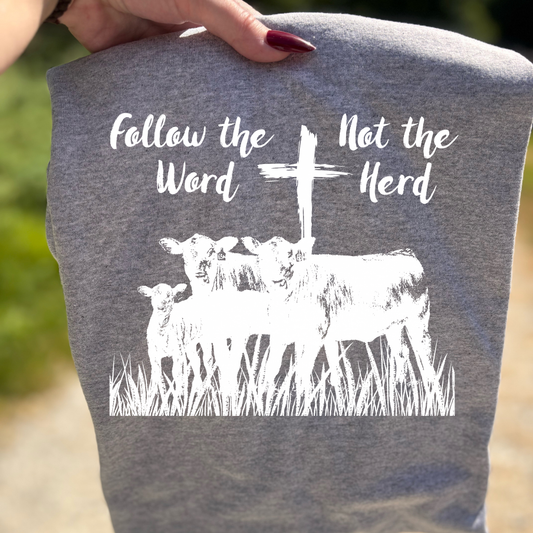 Follow The Word White Font