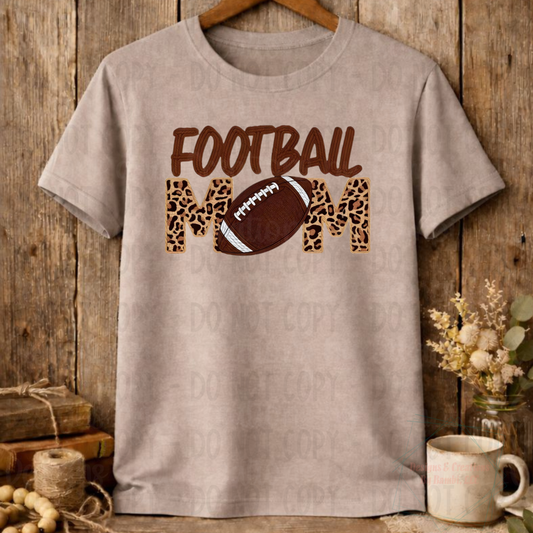 Football Mom with Leopard