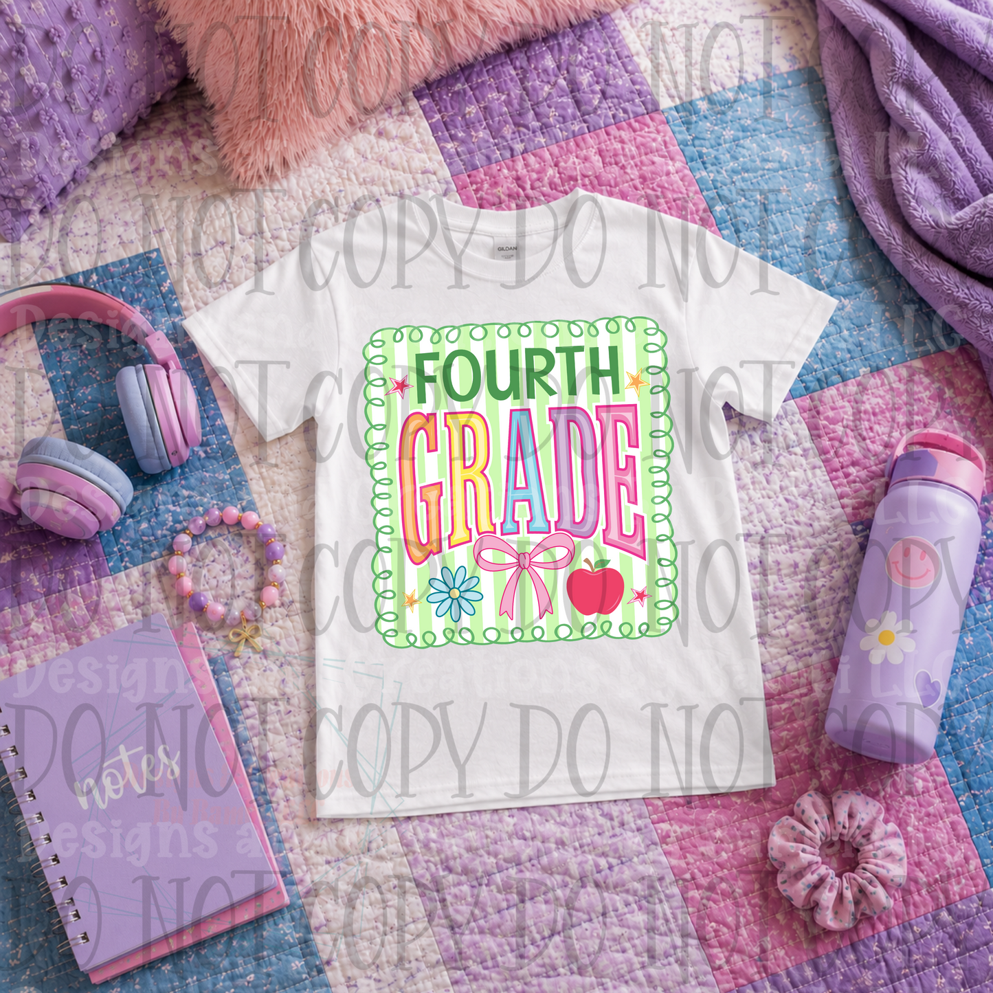 Striped Back to School Grade Girls Collection