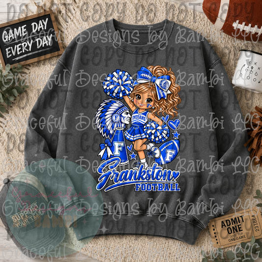 Frankston Indians Cheer Girl Football