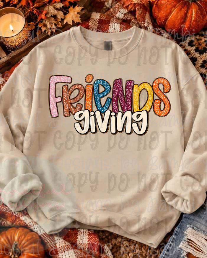 Friends Giving Autumn Font