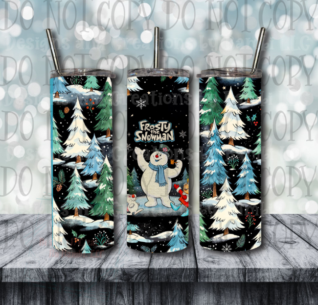 Frosty 20oz Skinny Sublimation Tumbler