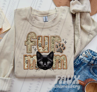 Fur Mom Faux Embroidery and Fabric Cat Breed Collection