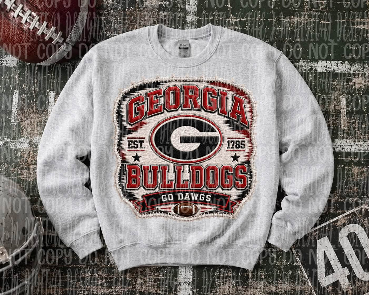 Faux Embroidery Patch Football Collection