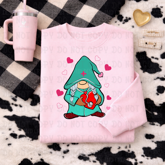 Gnomes Nurse Hearts Stethoscope