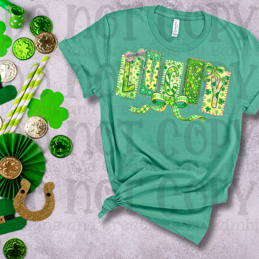 Green Coquette Frames with Lucky