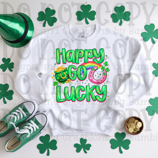 Happy Go Lucky with Pot of Gold