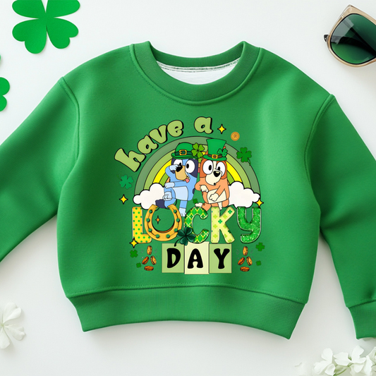 Have A Lucky Day Blue Dog