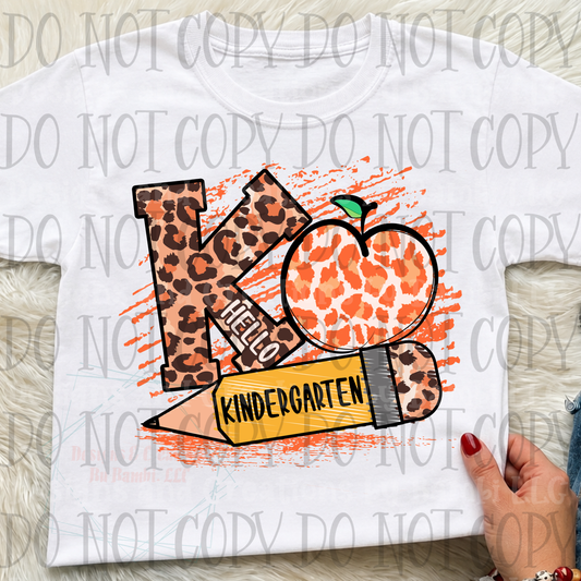 Hello Kindergarten Leopard