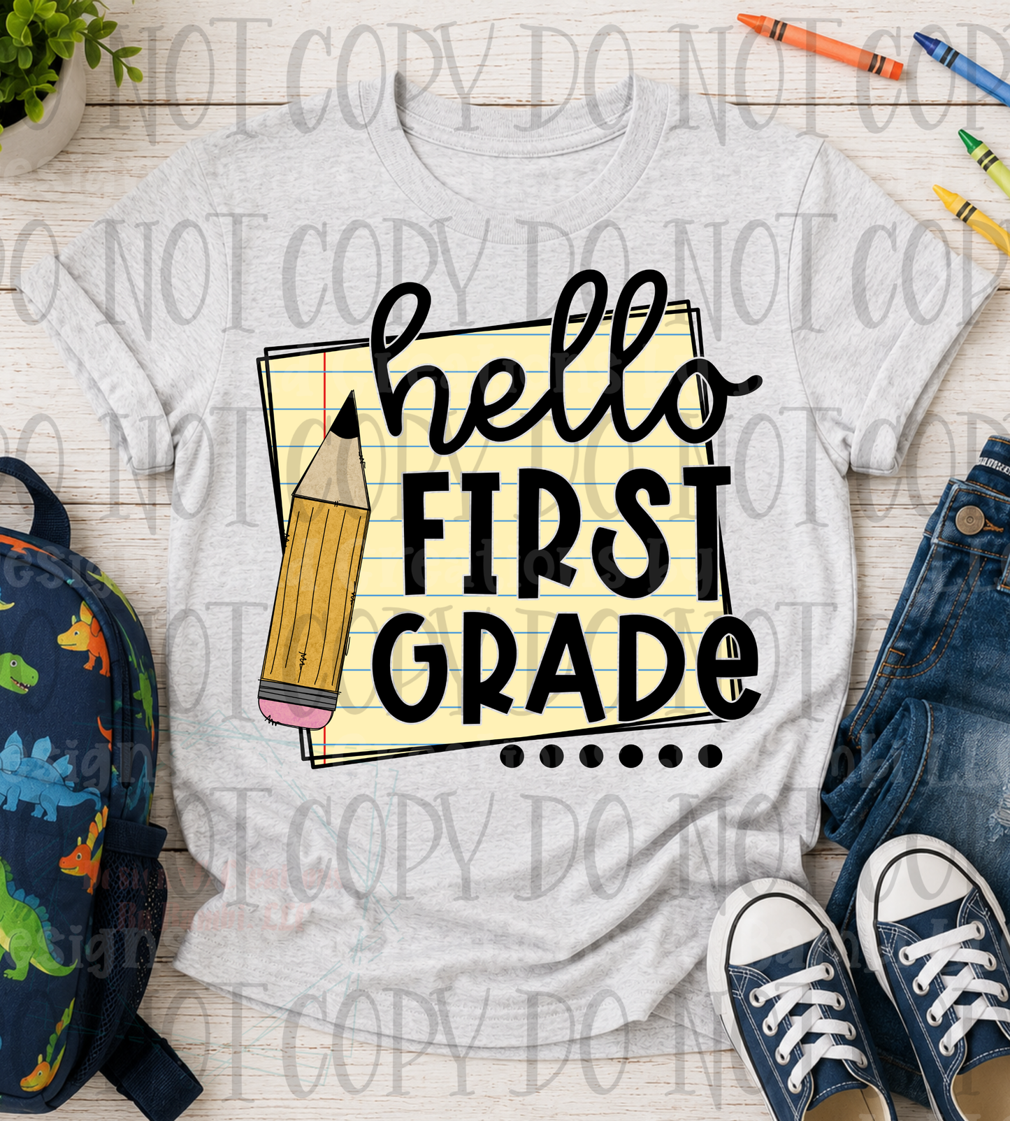 Hello School Grade with Paper Collection