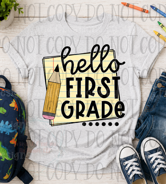 Hello School Grade with Paper Collection