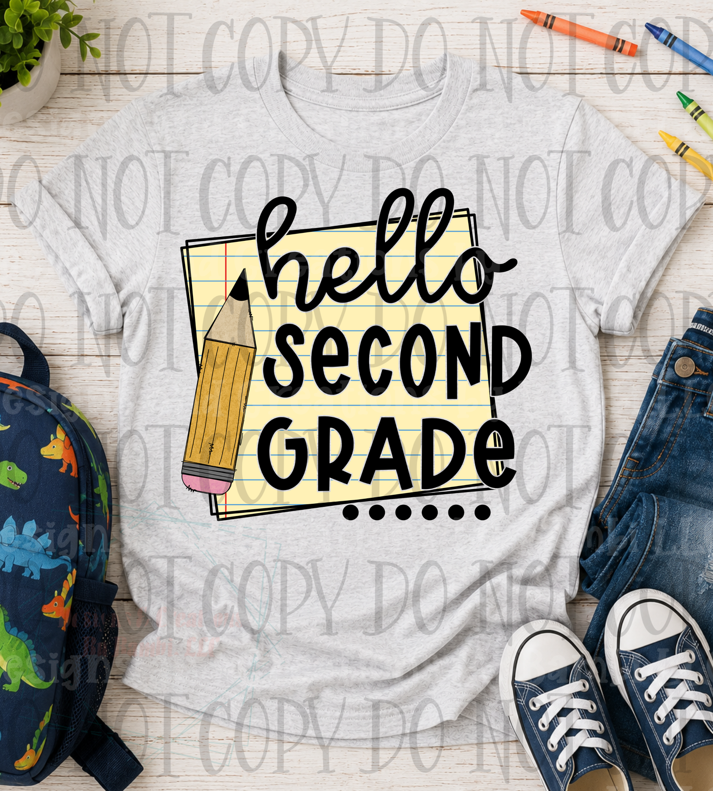 Hello School Grade with Paper Collection