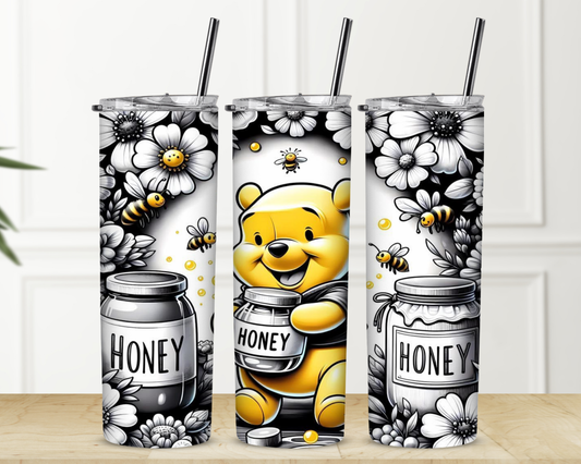 Honey And Pooh 20 oz Skinny Sublimation Tumbler