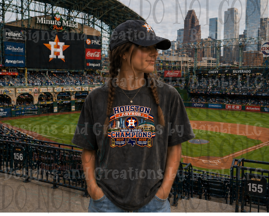 Faux Embroidery Houston Astros World Series Champions