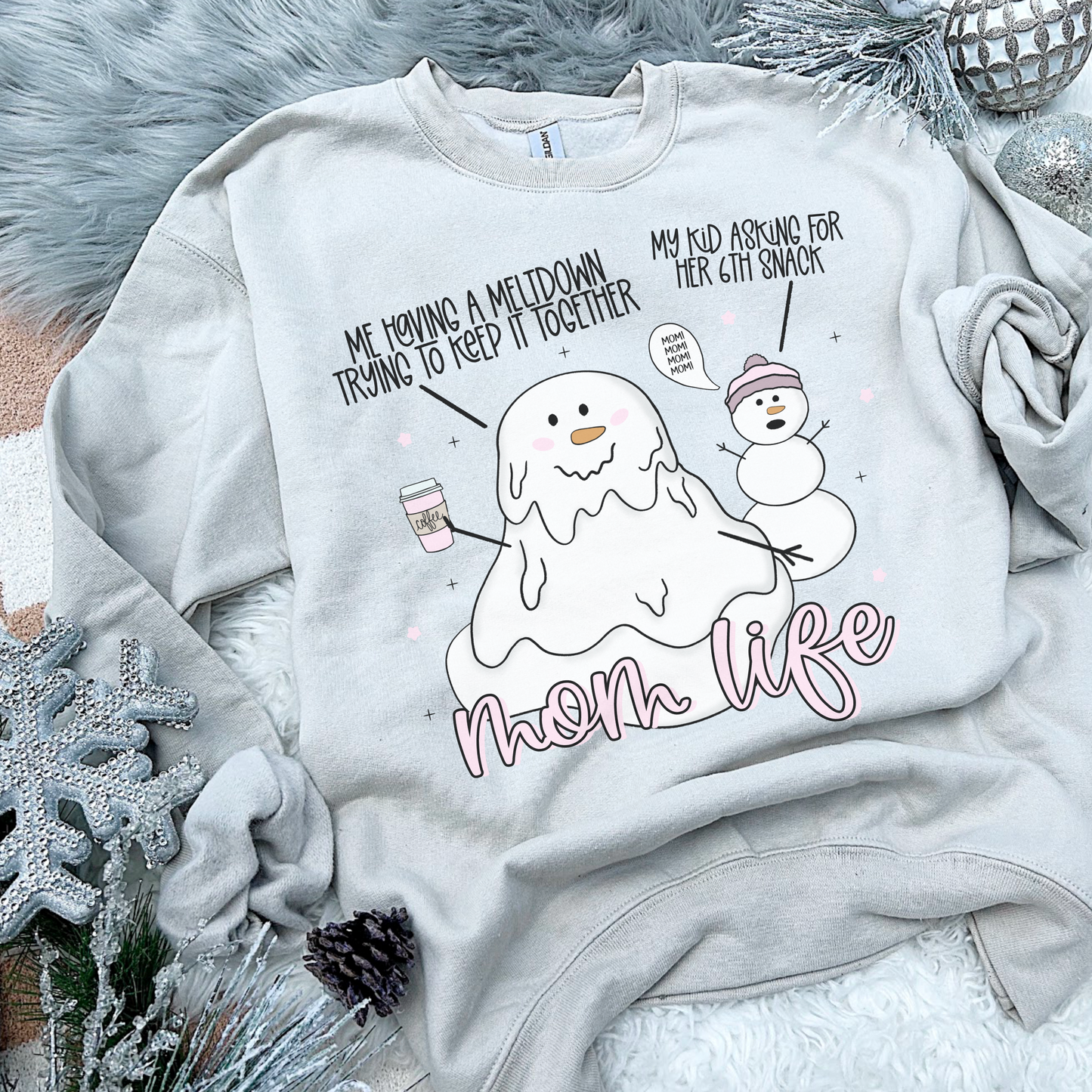 Meltdown Mom Life Pink