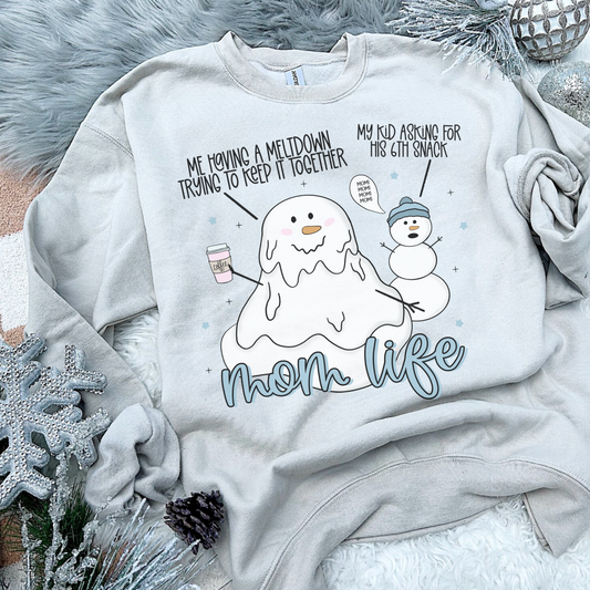 Mom Life Meltdown Blue