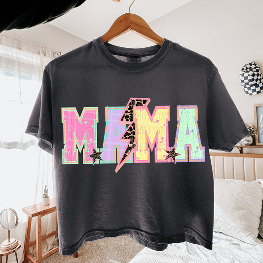 Pastel Mama with Lightening Bolt