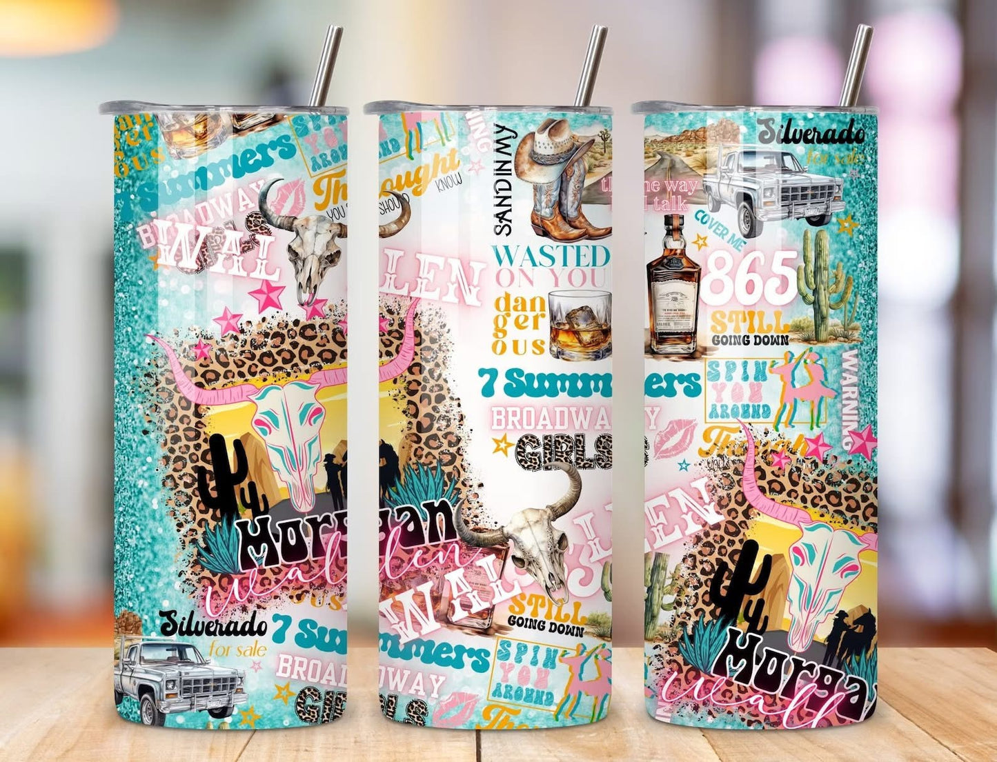 Wallen 20 oz Skinny Sublimation Tumbler