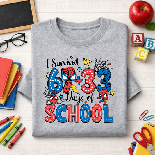 I Survived 67+33 Days of School Spiderman