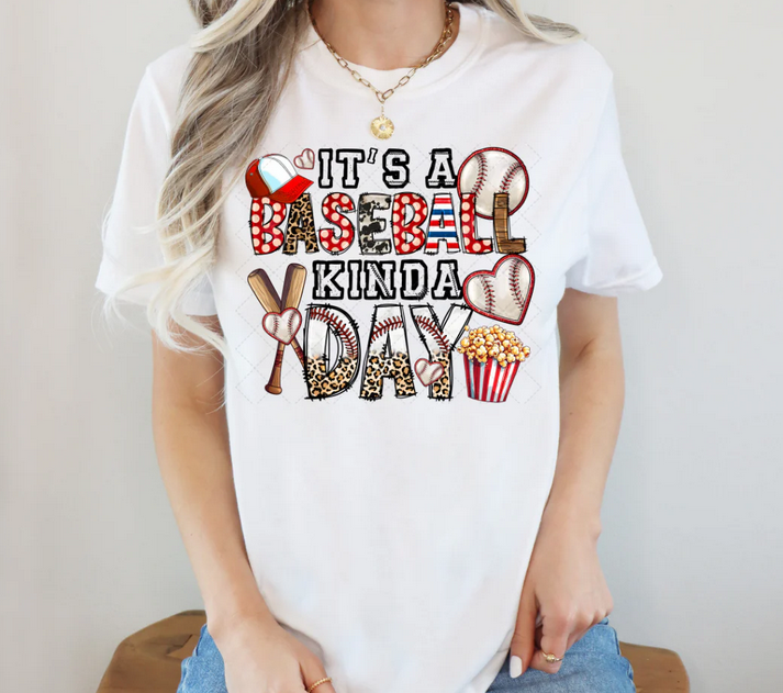 It's A Baseball Kinda Day with Popcorn
